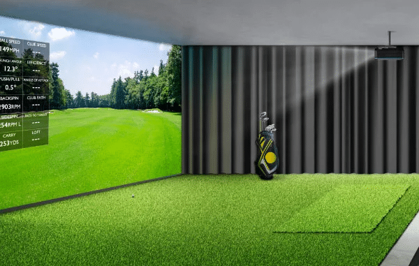 BenQ Golf Simulator set up